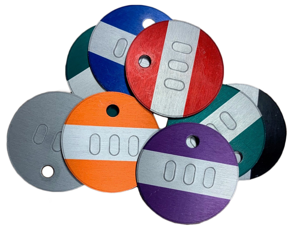 Baummarken 35mm Nummerierung eingeschlagen geprägt