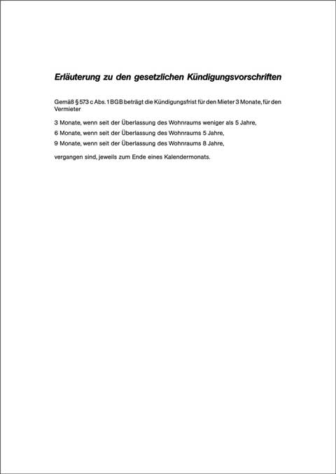 Kündigung des Mietverhältnisses