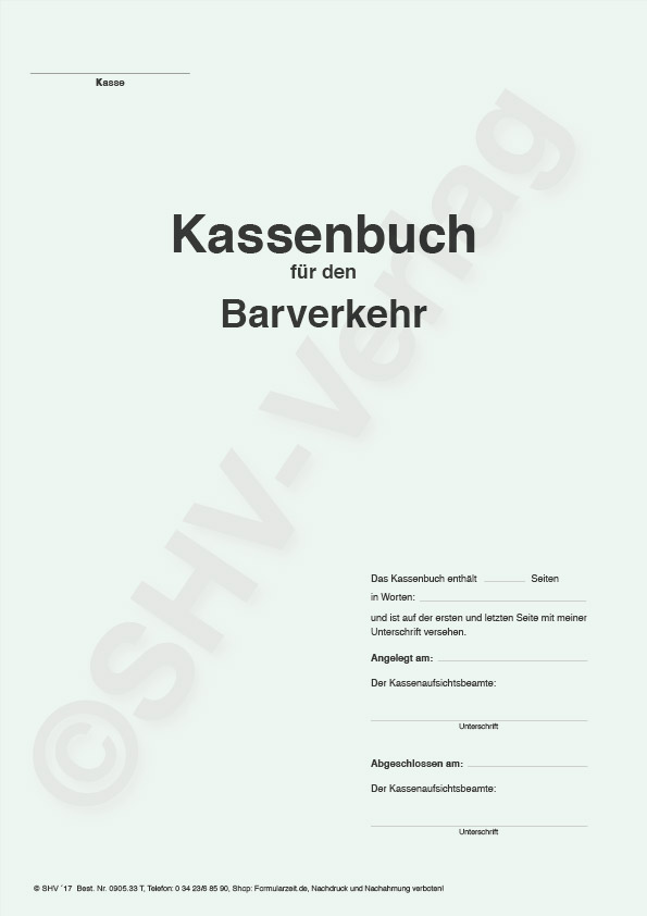 Kassenbuch Titel