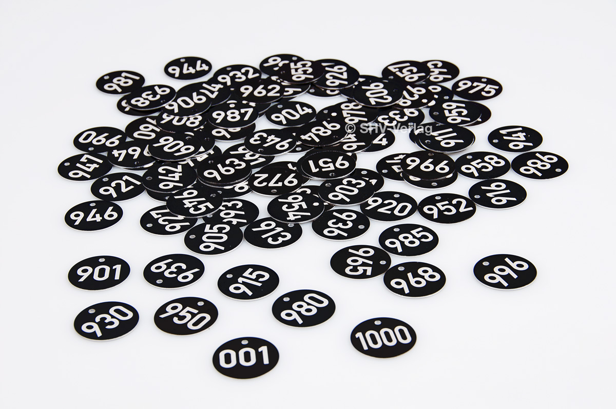 Baummarken Nummerierung Lasergravur alle