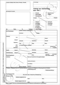 Antrag und Genehmigung zur Aufstellung eines Grabmales