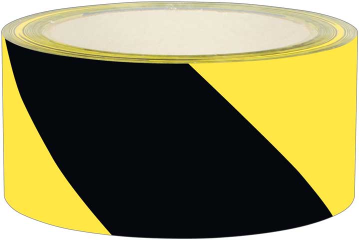 2162___ebd001 Signalklebeband gelb-schwarz schräg gestreift