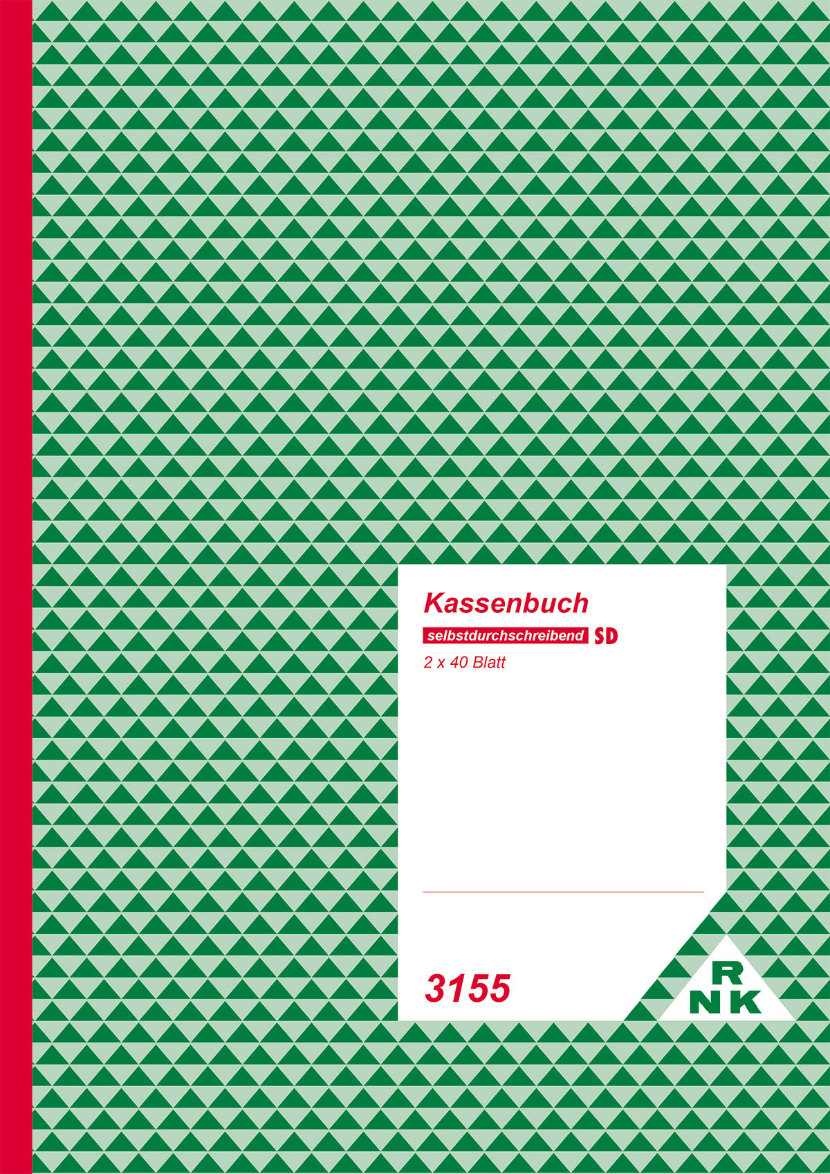 Kassenbuch - mit Umsatzsteuererfassung selbstdurchschreibend Umschlag