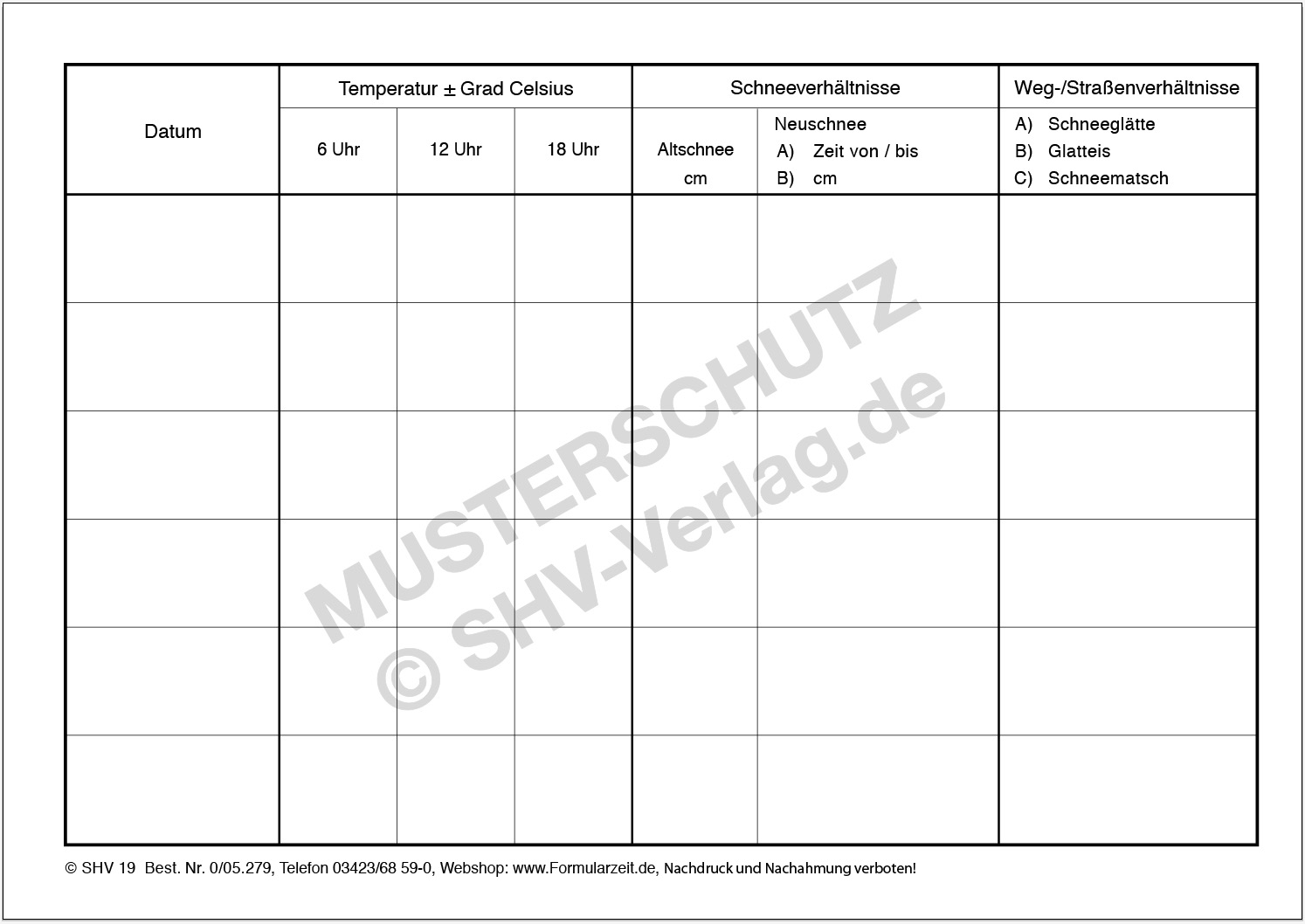 Streubuch Gehwege innen links