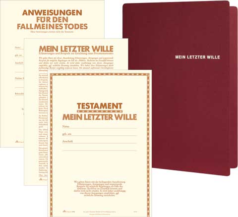Mappe "Mein Testament"