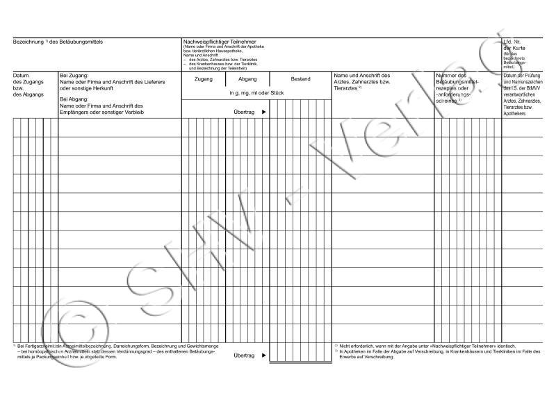 Betäubungsmittelbuch