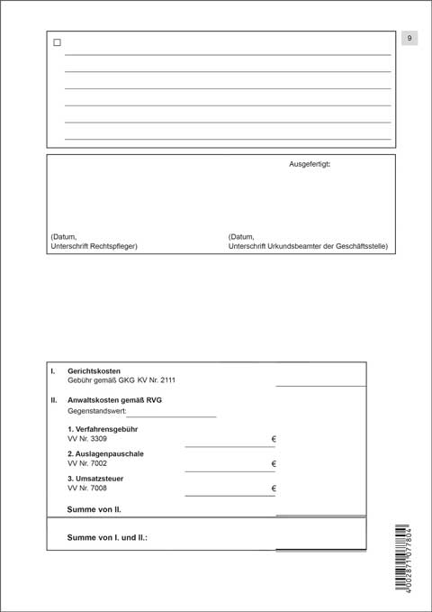 Antrag auf Erlass eines Pfändungs- und Überweisungsbeschlusses zur Pfändung von sonstigen Geldfordrg Seite 5