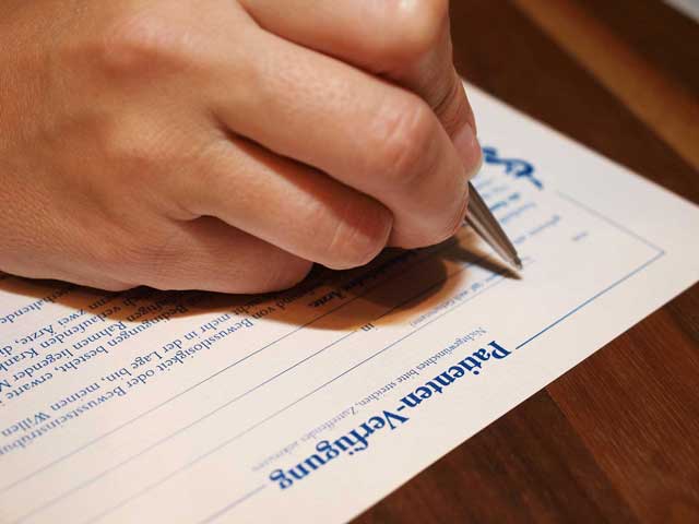 Patientenverfügung mit Vorsorgevollmacht und Betreuungsverfügung