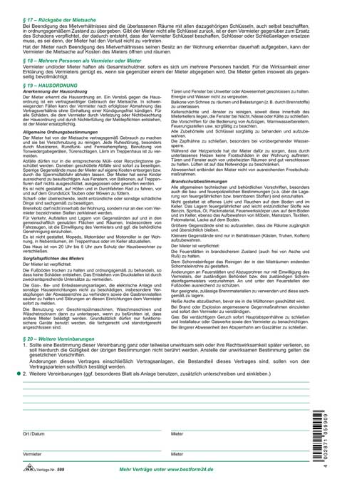 Wohnungs-Einheitsmietvertrag