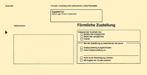 Zustellungsumschlag Format DIN Lang - ohne Sichtfenster