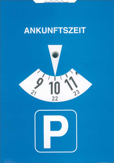 Fahrtenbuch mit Parkscheibe