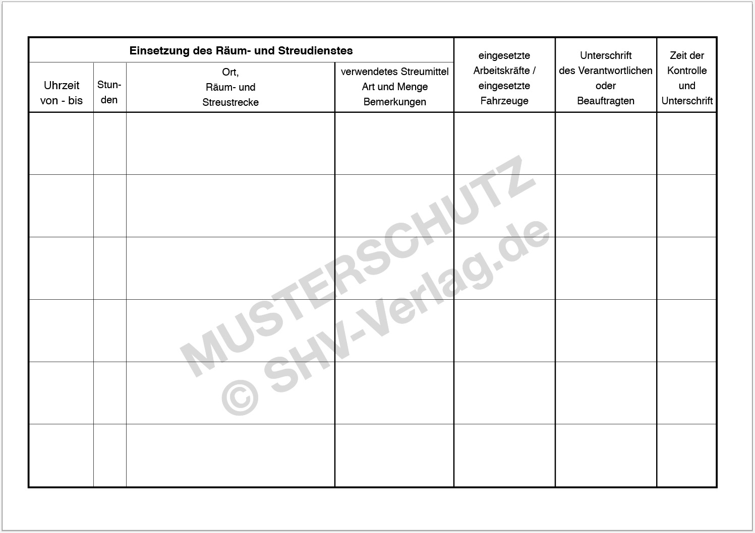 Streubuch Gehwege innen links