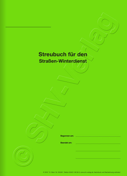 Streubuch Umschlag