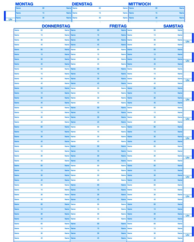 Bestellbuch für 6 Monate