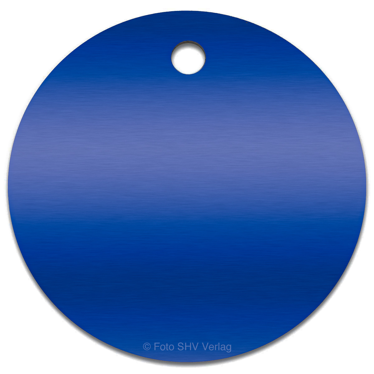 Alu Ronden d=40 mm, t=1 mm, Loch 4 mm, für Baummarken, Werkzeugmarken zum Gravieren