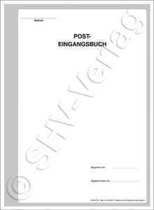 Posteingangs- Buch 